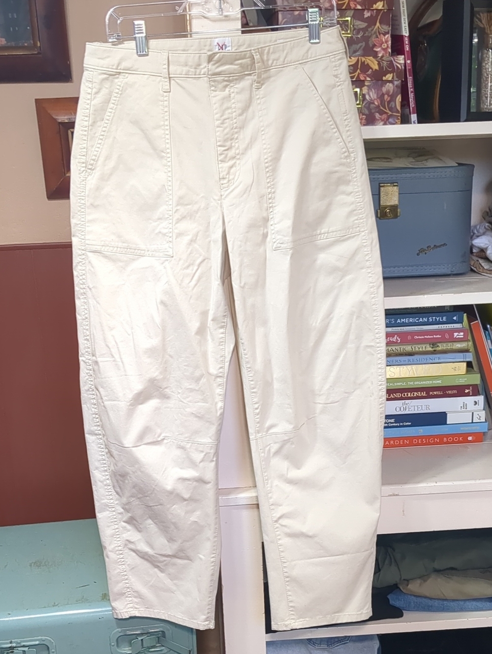 NWOT GAP Barrel Cream Utility Chino Twill Pants